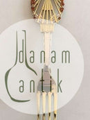 A. Michelsen Christmas Fork 1922 Gilded Sterling Silver with Enamel