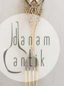 A. Michelsen 1912 Julegaffel Delvist forgyldt Sterling Sølv.