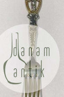 A. Michelsen 1911 Julegaffel Delvist Forgyldt Sterling Sølv