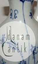 Royal Copenhagen Blaue kannelierte Wein-Essig-Flasche Nr. 1180