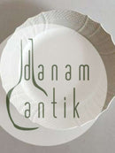 Royal Copenhagen Josephine White Curved Luncheon Plate