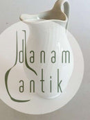 Royal Copenhagen Josephine White Curved Pitcher