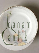 皇家哥本哈根套装93号白色半花边带花和金边侧板