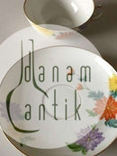 Royal Copenhagen No 93 Teacup and Saucer with Flowers and Gold (Not half laced)