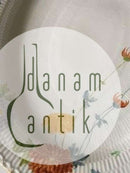 Royal Copenhagen No 93 Hvid Halvblonde m. Blomster og Guldkant Large Oval Serving Tray 47 cm