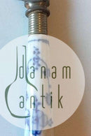 6 Royal Copenhagen Blue Fluted Plain. Dinner Knife with Porcelain Handle