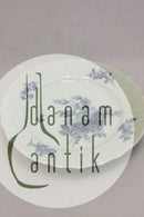 Antique Royal Copenhagen Blue Fluted Curved Cake plate from 1780-1800