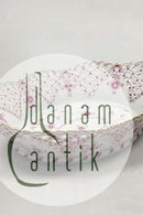 Royal Copenhagen geriffelt lila mit Gold Trim Half-Londe Brotkorb