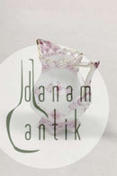 Royal Copenhagen Blue Fluted Red Ruby/Pink with Gold Edge Full lace Creamer