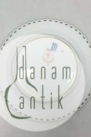 Royal Copenhagen Blue Fluted Red Ruby/Pink with Gold Edge Full Lace Cake Plate No 2/1088