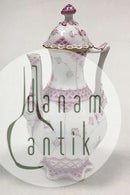 Royal Copenhagen Musselmalet Purpur med guldkant Helblonde Mokkakande