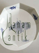 皇家哥本哈根蓝色花朵方形蛋糕盘No 8624