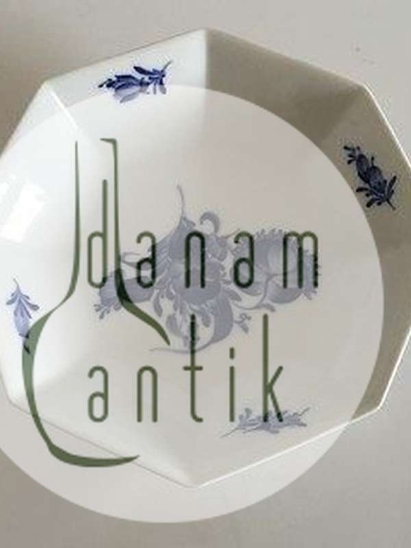 皇家哥本哈根蓝色花朵方形蛋糕盘No 8624