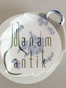 皇家哥本哈根蓝色花辫叶形碗 No 8001