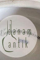 早期的皇家哥本哈根Flora Danica盐罐，编号3557，来自1870年代