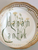 Royal Copenhagen Flora Danica Spisetallerken No. 3553 med Gennembrudt Kant