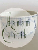 Royal Copenhagen Blaue kannelierte Zuckerdose Nr. 2249