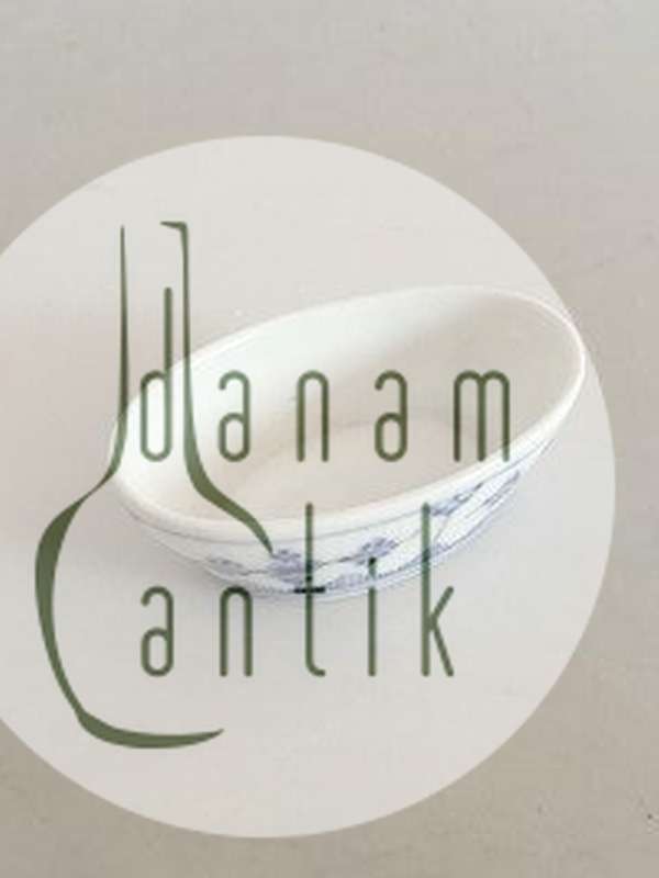 Royal Copenhagen Musselmalet Riflet Ovalt Saltkar No. 2128