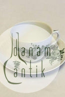 皇家哥本哈根绿花焊接咖啡杯和碟子 No 1870