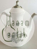 Royal Copenhagen Green Flower Coffee Pot No 1794