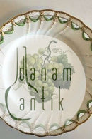 Royal Copenhagen Saksisk Blomst Frugtstel Tallerken  med Gennembrudt Kant No 429/1746