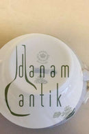 皇家哥本哈根绿花焊接糖碗，无盖 No 1680