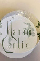 ロイヤルコペンハーゲン グリーンフラワー ウェルテッドケーキディッシュ No 1664