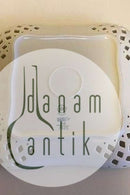 Royal Copenhagen Grüne Blume geschweißte quadratische Schale mit durchbrochenem Rand Nr. 1523