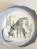 Royal Copenhagen Blå Fiske Tallerken med Guld No 1212/3002 med Hummer