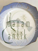 Royal Copenhagen Blue Fisk Plate with Gold No 1212/3002 with Salmo Trutta