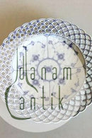 Royal Copenhagen Blue Fluted Full Lace Flat Plate with open-work border No 1/1098