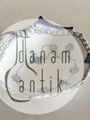 皇家哥本哈根蓝色凹槽荷花碗 No 1075