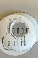 Royal Copenhagen Musselmalet Helblonde Kerzenhalter mit montierter 2-Kronen-Münze mit Christian IX&