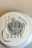 Royal Copenhagen Blue Fluted Full Lace Candle Drip Cup with 2-Crown coin with Frederik VIII, 1912. No 1009