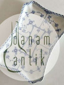 ロイヤルコペンハーゲン ブルーフルーテッドハーフレース フラットトレイ No 716