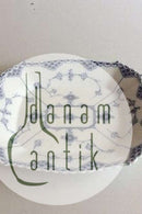 Royal Copenhagen Blaue geriffelte Schale mit halber Spitze Nr. 701