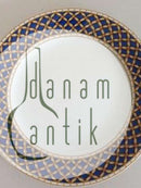 Royal Copenhagen Liselund Mørkeblå Frokosttallerken No 622