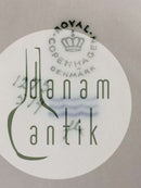 Royal Copenhagen Tradition Weiß Halb-Londe mit Goldrand Käseteller Nr. 574