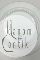 Royal Copenhagen Blue Fluted Red Ruby/Pink with Gold Edge Half Lace Lunch Plate No 2/572