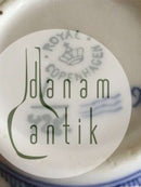 Royal Copenhagen Kannelierte Zuckerdose ohne Deckel Nr. 428