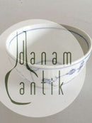 Royal Copenhagen Blaue kannelierte Zuckerdose Nr. 412