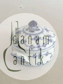 Royal Copenhagen Musselmalet Riflet Smør Dåse med Låg No 398