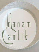 Royal Copenhagen Hvid Halvblonde Rundt Fad No 376