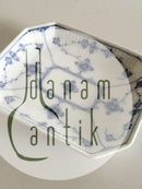 Royal Copenhagen Musselmalet Riflet  Firkantet Skål, Lille No 236