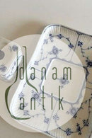 Royal Copenhagen Musselmalet Riflet Bakke med Blækhus No 128