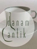 Royal Copenhagen Blåkant Kaffekop med Underkop No. 072/073