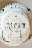 ロイヤルコペンハーゲン ブラックブルー フルーテッドハーフレースディナープレート No 627