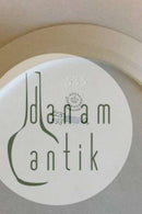 Royal Copenhagen Tradition Hvid Halvblonde m. Guld Stort Ovalt fad No 533