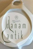 Royal Copenhagen Tradition Hvid Halvblonde m. Guld Bladformet fad No 548