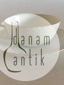 Royal Copenhagen Tradition Hvid Halvblonde m. Guld Tekop og Underkop No. 525